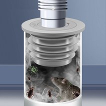 악취방어 하수구트랩 배수구 배수관 싱크대 베란다 화장실 욕실 70-75mm