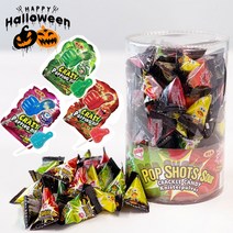 크레이지 팝핑 딥 캔디 세가지맛 할로윈 사탕 세트 100개입+막대사탕