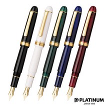 플래티넘 센츄리 만년필 금장 3776 PNB-15000, #1 블랙 인 블랙, B
