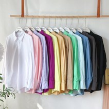 요시아나 [당일발송] 핏좋은 기본 아이템 캔디 컬러 코튼 셔츠 블라우스 -12컬러