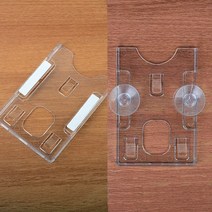 socean 부착형 차량 출입 카드 주차증 케이스 RF카드 케이스 차창 유리창 포켓 자동차 전화번호판 주차 출입증 포켓, 흡착판