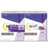 화이트 시크릿홀 수퍼롱 오버나이트 생리대 날개형, 20개입, 5팩
