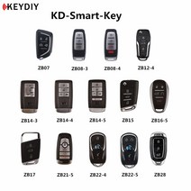 자동 차키 복사 스마트키 폴딩키 원격시동 디스플레이키 KEYDIY KD 스마트 키 ZB 리모트 ZB01/02/03/04/05/, 04 D_11 11