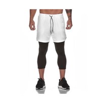 남성 스퀘트팬츠 헬스 레깅스반바지 투인원 편한바지