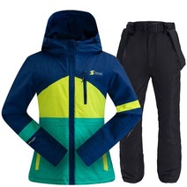 스키미들러 골프미들러 복 여성 겨울 야외 따뜻한 방풍 방수 스노우 보드 정장 여성 통기성 재킷 바지 스노우 슈트