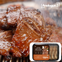 양념 LA갈비 1KG 초이스등급 엘에이 구이 소갈비 찜 숙성육 HACCP 인증 아날로그쇼퍼 추천, 4팩