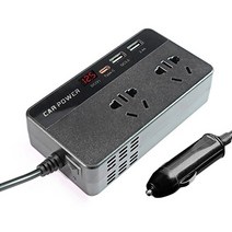 자동차 컨버터 인버터 범 300w dc 12v to ac 220v 변환기 콘센트 4 usb 고속 충전 소켓 전원 어댑터