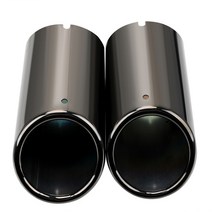 튜닝머플러 자동차 배기 팁 머플러 파이프 커버 2pcs 시스템 아우디 A4 B8 A3 A1 Q5 VW 티구안 폭스 바겐