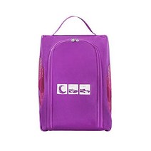 125566 골프화가방 신발 가방 신발 케이스 보관 가방 신발 보관 가방 방수 냄새 방지 신발 보관 케이스 경량 대용량 스포츠 신발 하이힐 짧은 부츠 가방 학, 로즈 레드