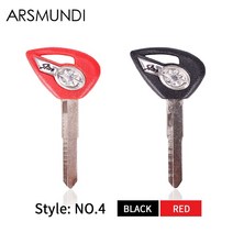 키복사 3pcs 오토바이 빈 키 yamaha dragstar v-star ds400 용, 3 개 검정 오른쪽