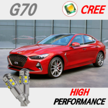하이퍼포먼스 제네시스G70 LED후진등 CREE 50W 고휘도 차량용 T15전구, T15 2개-1세트