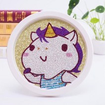 L.ONLINESHOP어린이 DIY 보석 십자수 비즈 꾸미기 액자포함 may88 십자수도안 십자수실 십자수원단 프린트십자수 십자수아기신발 프렌치자수, 블루