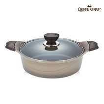 퀸센스 델라 5중 세라믹 냄비 편수 양수 전골 곰솥, 전골냄비24cm, 그레이