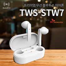 SK 완전무선이어폰/STW7/통화/음악/5.0, 화이트