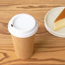 크라프트지 종이컵 뚜껑포함 17온스 50개, 없음