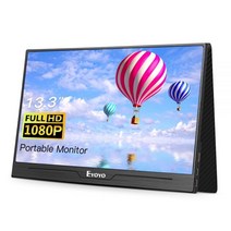 모니터 포터블 휴대용 13.3 IPS 게이머 HDMI 화면 디스플레이 1920*1080 PC 라즈베리 파이 스위치 PS4 3 컴퓨터 게임, 13.3_미국 플러그