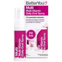 영국 베러유 BetterYou 멀티비타민 액상 스프레이 14가지 필수 영양소 25ml, 5팩