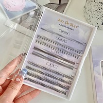 에이스 컬혼합 속눈썹 셀프속눈썹 세트 가닥속눈썹 5~11mm, 1개