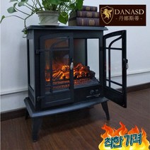 전자 벽난로 히터 시뮬션 불꽃 장식, DNSD507-17 블랙