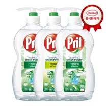 헨켈 프릴 주방세제 그린파워 750ml x 3 / 1L, 1L(리필)X3(알로에베라)