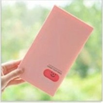 프리미엄 러블리 스마일 명함북 네임카드북 120매, 핑크