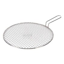 손잡이 석쇠 구이판 바베큐 그릴판 고기판 원형 330, 330mm