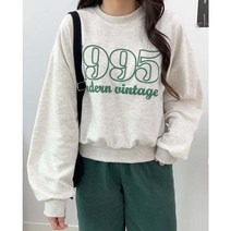 민스타일 발포나염 1995 크롭 맨투맨