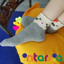 고급 패션 짱짱 귀여운 캐릭터 포인트 인따르시아 단목 발목 양말 여성 학생 캐쥬얼