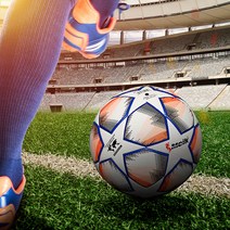 DFANO 메이크 TPU 고급 축구공 MK-152 열접착방식 5호 공 + 펌프, 블루+블랙공펌프