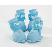 XIHAMA 강아지 신발 소형/중형대형 레인부츠, 블루