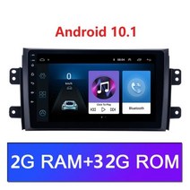 안드로이드 10.1 9 인치 2Din 자동차 라디오 2006-2012 스즈키 SX4 HD 터치 스크린 카플레이 GPS 멀티미디어 플레이어 블루투스 와이파이 2G + 32G, 2G 32G