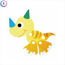 h50 펠트 조립교구 - 노랑공룡 (공룡류), 상세페이지 참조, 상세페이지 참조