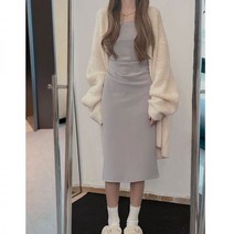 개화기의상 졸업식코디 개강룩 프렌치 나시 여 이른 봄 여름 2023 키 날씬해 보이는 고급스러운 스커트