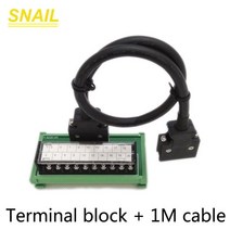 터미널 블록 PS7DW-20V14B-F 미쓰비시 서보 CN3 인터페이스 MR-JE-B MR-J3-B MR-J4-B RJ 드라이버 표준 DIN35 레일의 경우, [02] Terminal-1M cable, 02 Terminal-1M cable