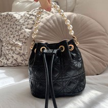 [썬데이베스트/무배/블랙당일] 진주미니버킷백 미니백 진주백 복조리백 구슬토트백 진주숄더백 진주크로스백 (스트랩끈탈부착가능) (3color)