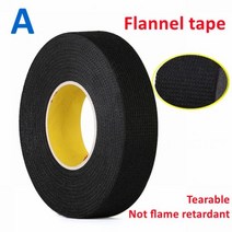 15 미터 내열성 난연성 테이프 Coroplast 자동차 케이블 하네스 배선 직기 보호용 접착 천, 19mm, A Flannel tape, 25M