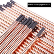 5pcs 라운드 아크 공기 가우징 탄소 막대 막대 4-10mm 용접 dc 가스 가우징 건 전극 흑연 막대 납땜 용품, 4mm