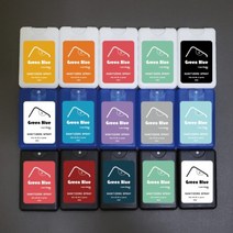 휴대용 뿌리는 카드형 손소독제 린넨파우치 핸즈 미니 안심 프리미엄 세니타이저 액체 스프레이 핸드폰 소독제 인쇄 답례품 홍보물 제작, 반투명 블랙, 1개