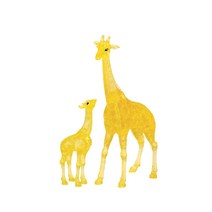퍼즐피플 3D 크리스탈 입체퍼즐모형 시리즈, 동물, 3D크리스탈 기린 가족, 3D크리스탈 기린 가족, 38p