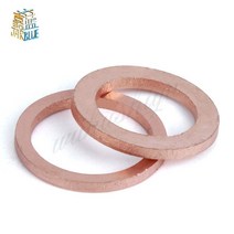 10 pcs din7603 m4 m5 m6 m8 m9 m10 thickness1.5mm 구리 씰링 와셔 보트 크러시 플랫 씰 링 피팅, M8x11mmx1.5mm_13