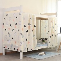 SKANDSALO 기숙사 2층침대 암막커튼 숙면 필수 완소템 항공배송, 짙은 녹색 불 2 개 + 상단