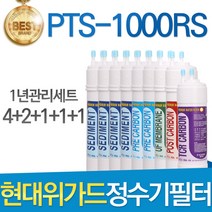 현대위가드 PTS-1000RS 고품질 정수기 필터 호환 1년관리세트