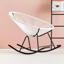 가구로드 뉴 코드스윙체어 안락의자 야외흔들의자 실내그네의자 실외의자 아카풀코, 뉴 코드스윙체어-화이트