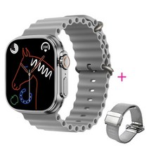 (에서 선박 us) 원래 49mm IWO 스마트 워치 WS18 울트라 시리즈 8 남자 여자 NFC IP68 방수 블루투스 전화, 20 Add 1 metal_01 49mm