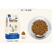 강아지 뉴트리탑 국산 애견사료 어덜트 1.2kg