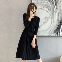 봄 가을 9월 10월 결혼식 예식장 원피스 하객 룩 니트 여자 여성 돌잔치 엄마