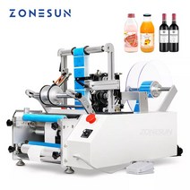 라벨기 시약 머신 병 라벨 가성비 앰플 자동 산업용 ZONESUN-LT190 반자동 플라스틱 깡통 유리 둥근 라벨링 기계 스티커 라벨러 amp 더블 사이드, [01] without Date Printer, [02] 110V