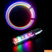 자전거 휠라이트 LED 바이크 자동차 바퀴 튜닝, LED휠라이트, 1개