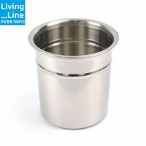 사이즈 다양한 BMP 스텐 국산 주방 양념통 소스통 뼈통 수저통 집게통 가위통 갈비탕 감자탕 뼈통 주방양념통 고추장 양념장 조미료 소분통, [LL] 낮은비엠피-KSS7호-뚜껑미포함