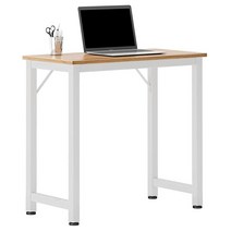 Sogesfurniture 컴퓨터 책상 80cm(31.5인치) 튼튼한 사무실 회의 훈련 필기 워크스테이션 게이밍 책상 오크170729, Black